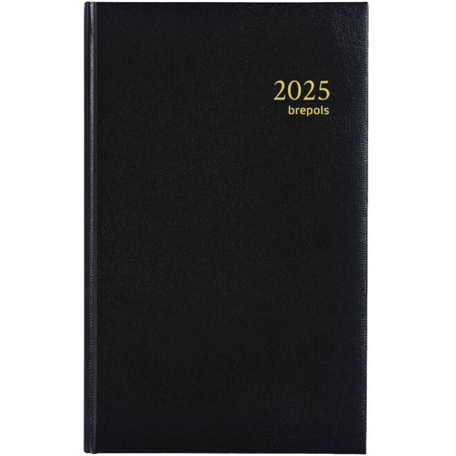 Agenda 2026 Brepols Brefix Lima 1dag/1pagina zwart