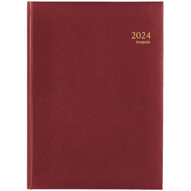 Agenda 2026 Brepols Omega Lima 7dagen/2pagina's bordeaux