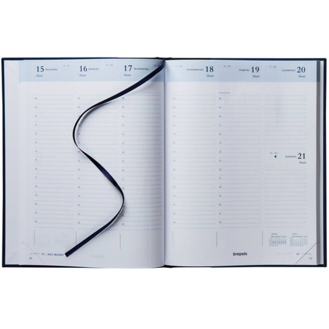 Agenda 2027 Brepols Timing Lima 7dagen/2pagina's viertalig blauw