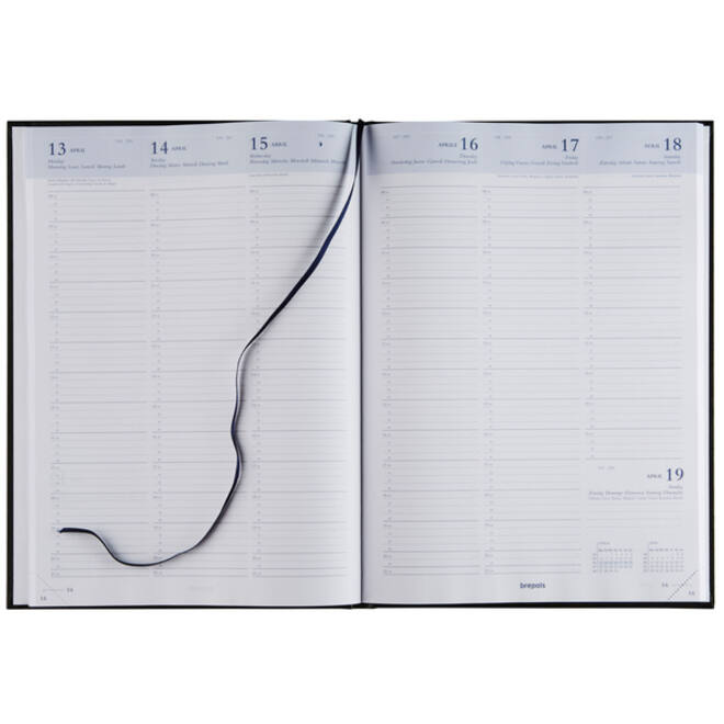 Agenda 2026 Brepols Omega Lima 7dagen/2pagina's blauw