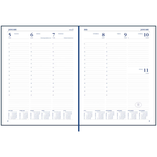 Agenda 2027 Ryam Weekplan limited edition 7dagen/2pagina's assorti
