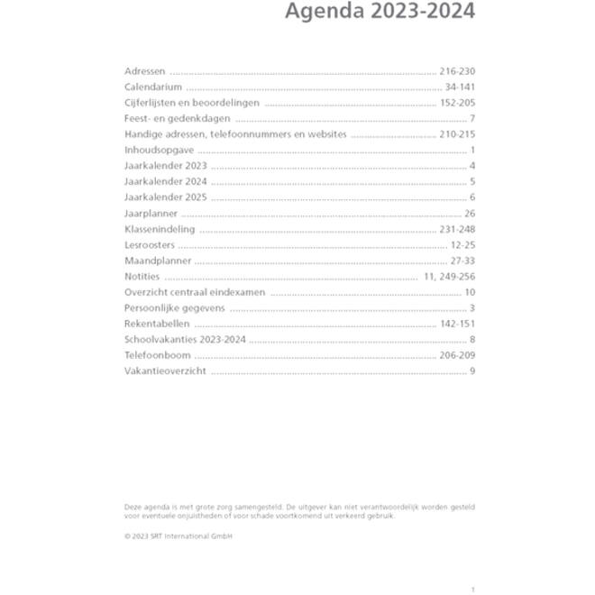 Schoolagenda 2025-2026 Ryam docenten 7dagen/2pagina's zwart