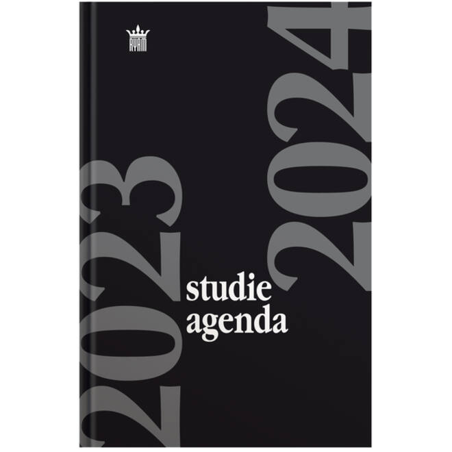 Schoolagenda 2025-2026 Ryam Studie 7dagen/2pagina's zwart