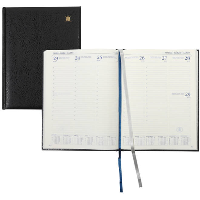 Schoolagenda 2024-2025 18mnd Ryam Executive Mundior 7dagen/2pagina's zwart