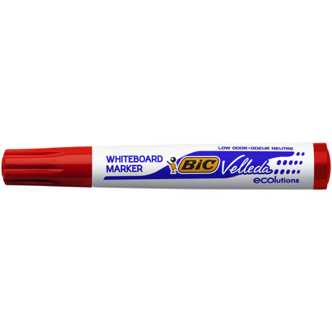 Viltstift Bic Velleda 1701 whiteboard rond large rood
