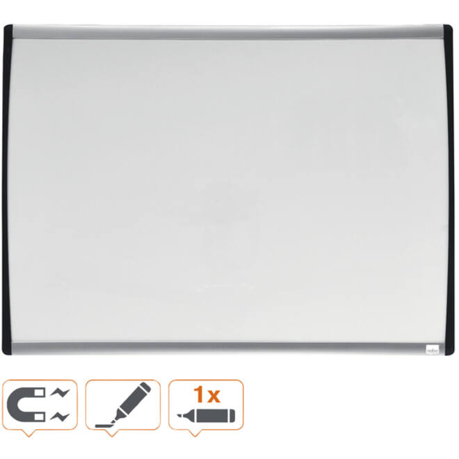 Whiteboard Nobo 58.5x43cm gewelfd