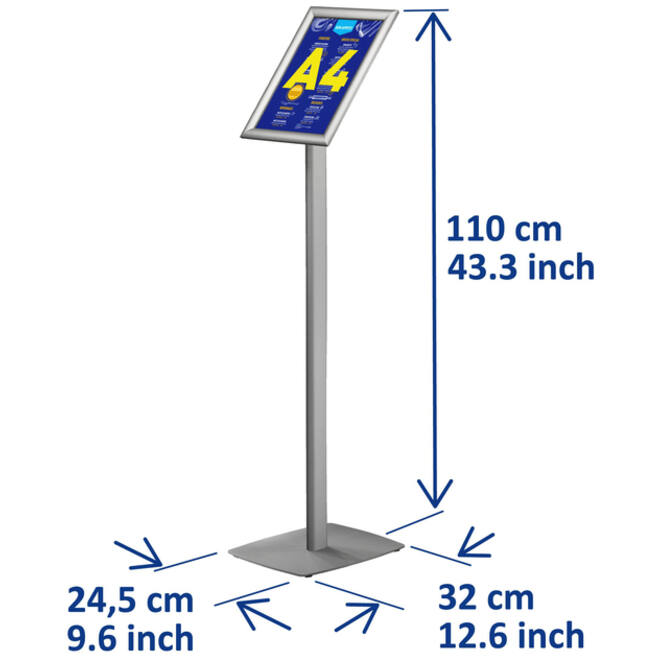 Infostandaard Europel incl. A4 kliklijst 25mm