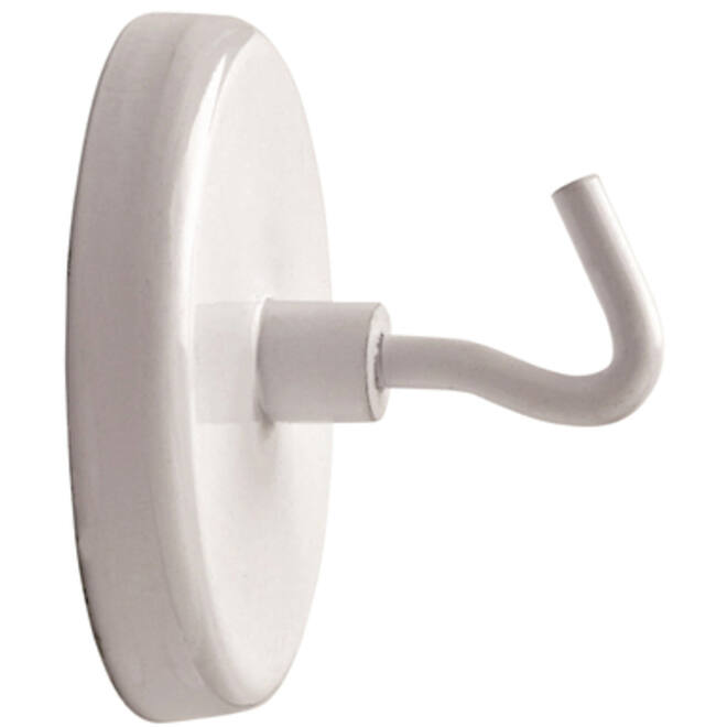 Magneet met haak MAUL 47mm trekkracht 12kg wit