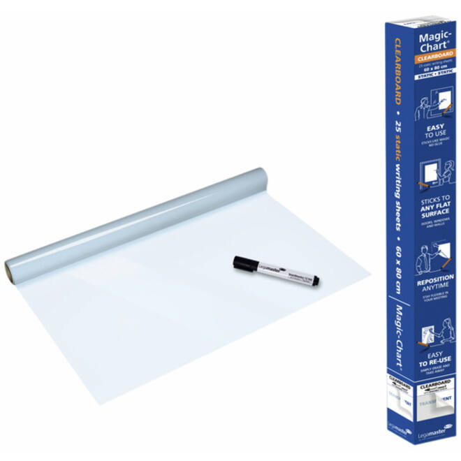 Magic-Chart Legamaster Whiteboard 60x80cm transparant