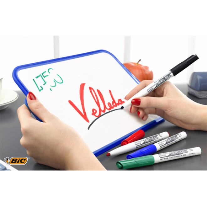 Viltstift Bic Velleda 1741 whiteboard rond medium groen
