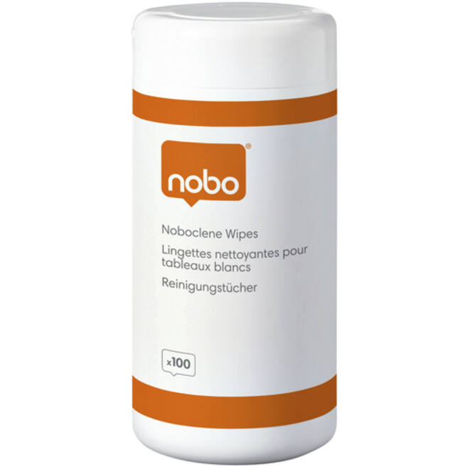 Whiteboardreiniger Nobo pot met 100 stuks