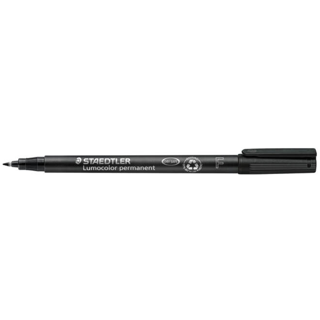 Viltstift Staedtler Lumocolor 318 permanent F zwart