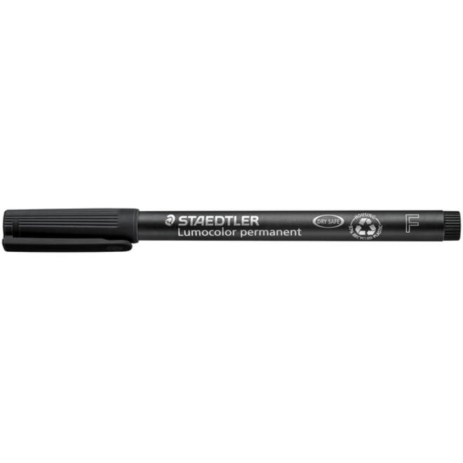 Viltstift Staedtler Lumocolor 318 permanent F zwart