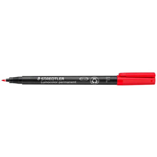 Viltstift Staedtler Lumocolor 318 permanent F rood