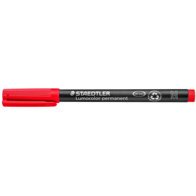 Viltstift Staedtler Lumocolor 317 permanent M rood