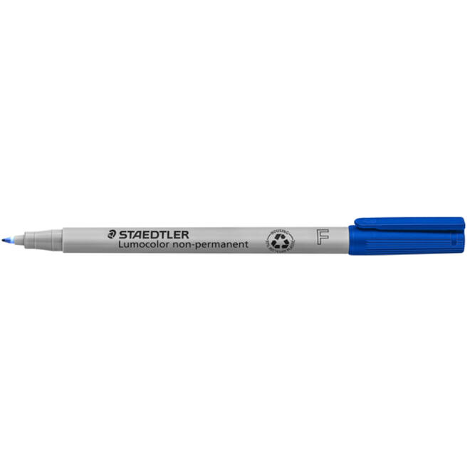 Viltstift Staedtler Lumocolor 316 non permanent F blauw