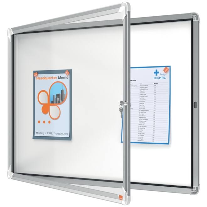 Binnenvitrine Nobo Premium Plus 8x A4 draaideur magnetisch