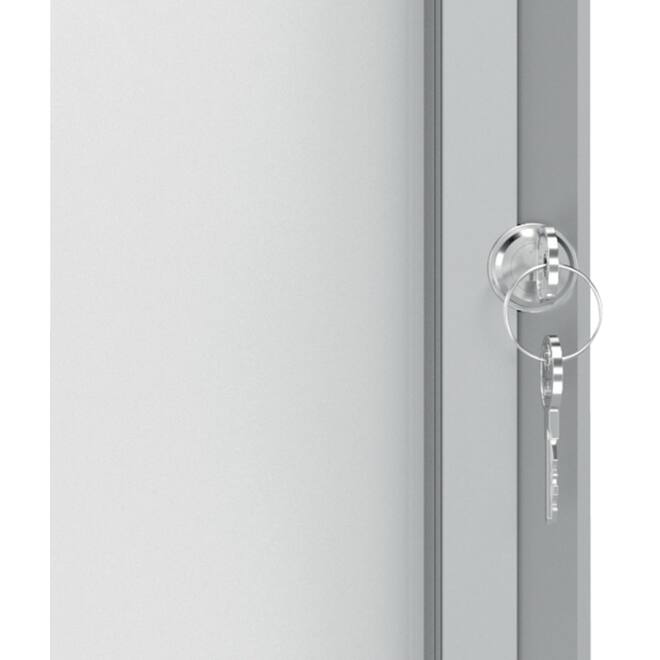 Buitenvitrine Nobo Premium Plus 6x A4 draaideur magnetisch