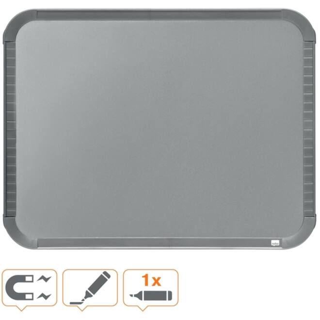 Whiteboard Nobo Slim Line 22x28cm zilver