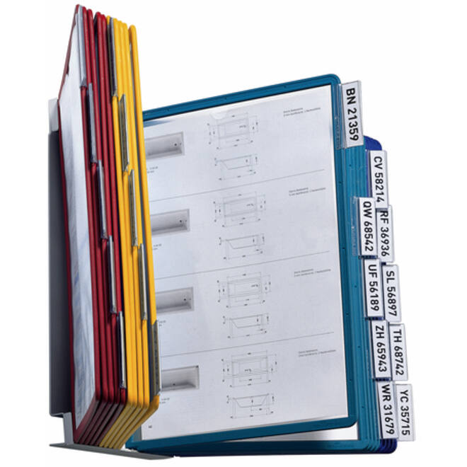 Wandelement Durable Vario Wall met 20-tassen A4 assorti