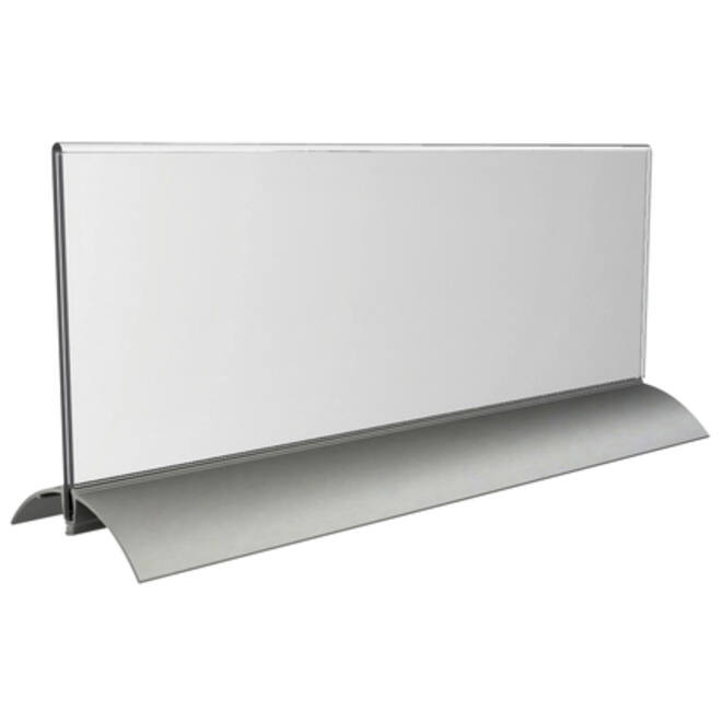 Tafelnaambord Europel 105x297mm acryl aluminium