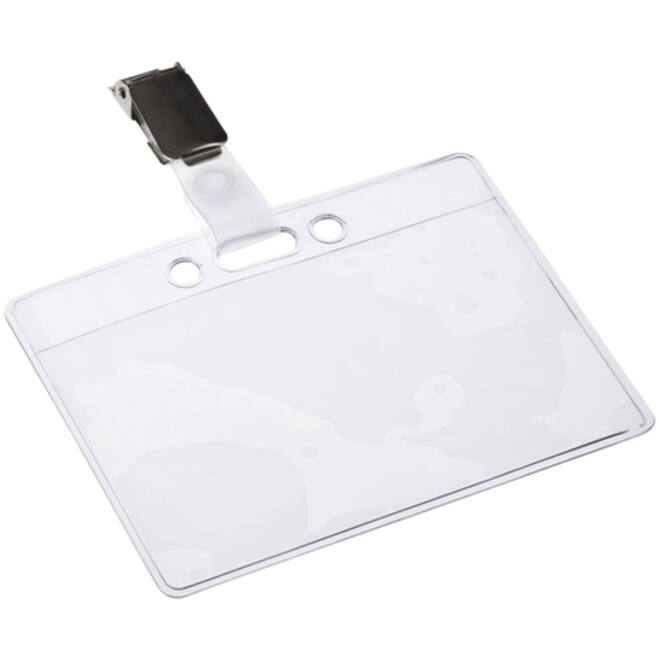 Badge Europel met strip en clip 90x60mm