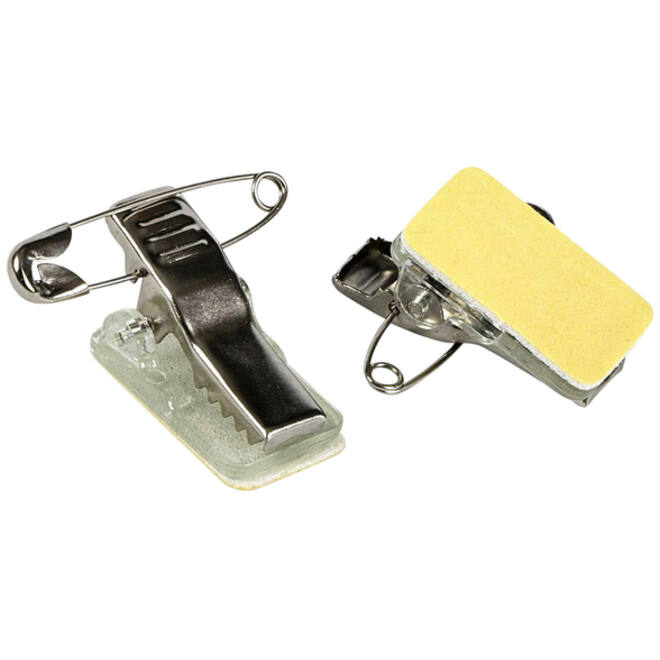 Clip met speld Europel zelfklevend voor badges