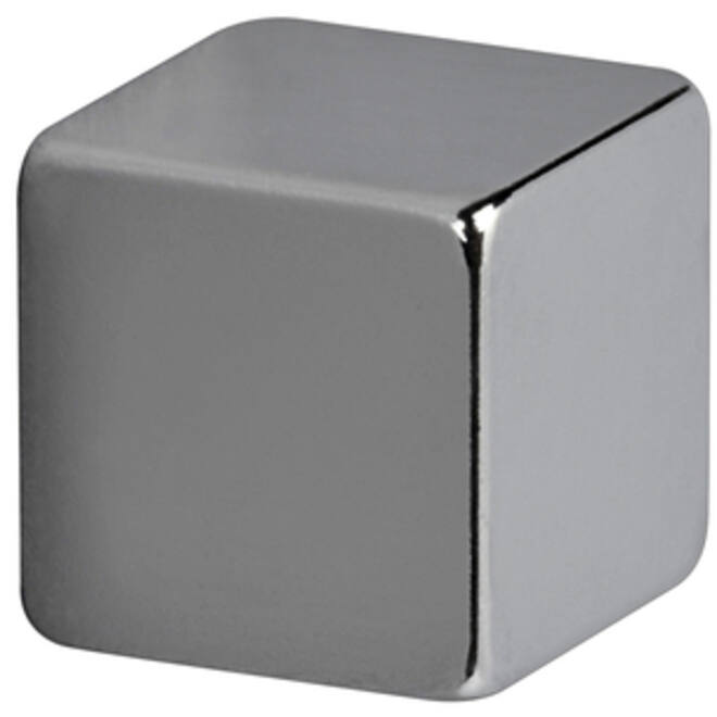 Magneet MAUL Neodymium kubus 10x10x10mm 3.8kg nikkel