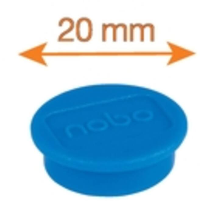Magneet Nobo 20mm 120gr blauw