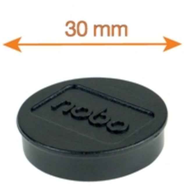 Magneet Nobo 30mm 700gr zwart