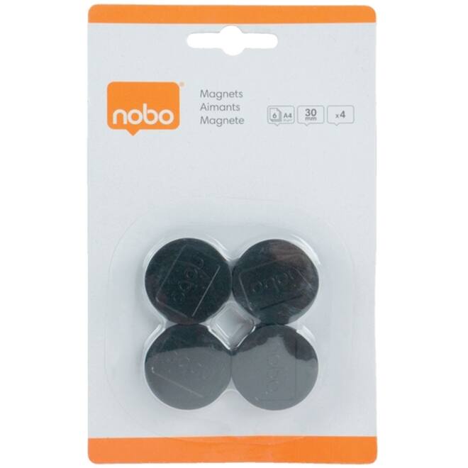 Magneet Nobo 30mm 700gr zwart