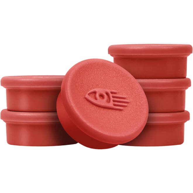 Magneet Legamaster 20mm 250gr rood 8stuks