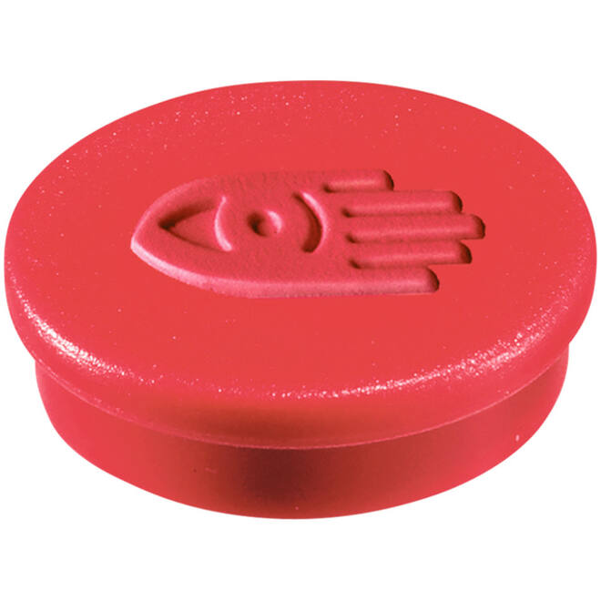 Magneet Legamaster 30mm 850gr rood 4stuks