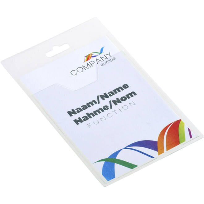 Badge - pashouder Europel open 60x90mm
