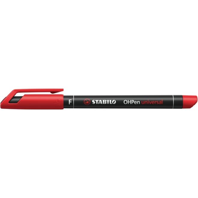 Viltstift STABILO OHpen 842/40 permanent rond fijn rood