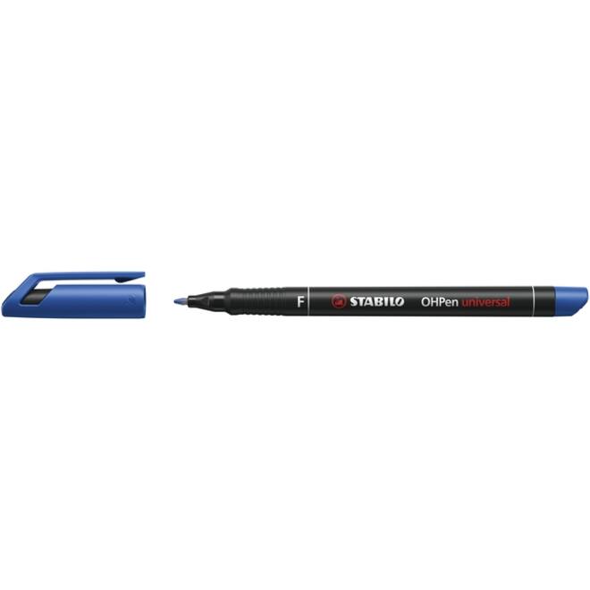 Viltstift STABILO OHpen 842/41 permanent rond fijn blauw