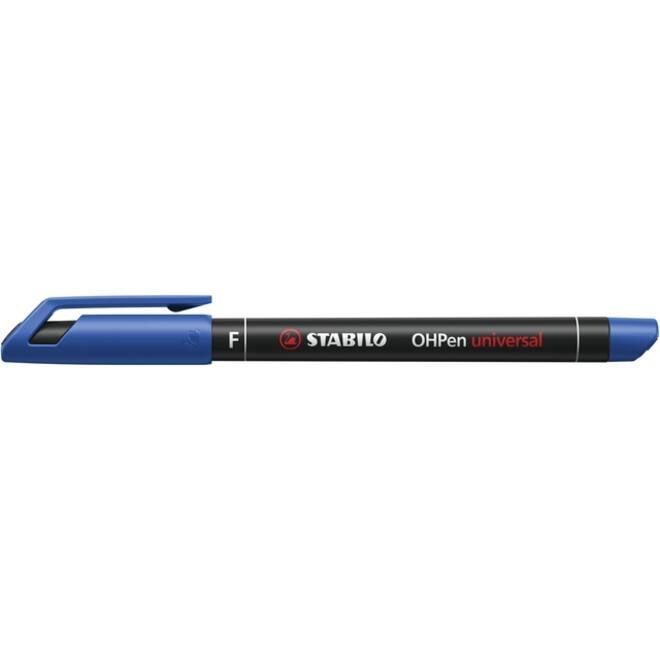 Viltstift STABILO OHpen 842/41 permanent rond fijn blauw