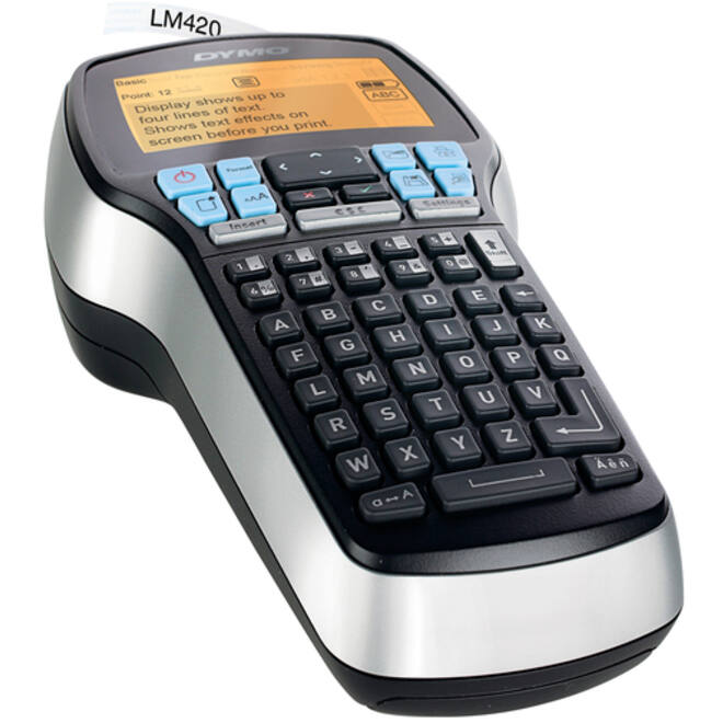 Labelprinter Dymo LabelManager 420P draagbaar abc 19mm zwart in koffer