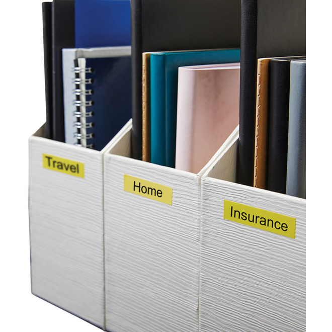 Labeltape Dymo LabelManager D1 polyester 19mm zwart op geel