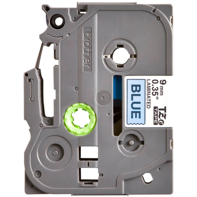 Labeltape Brother P-touch TZE-521 9mm zwart op blauw