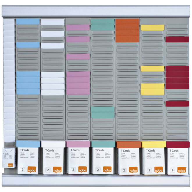 Planbord Nobo kantoorplanning T-kaart nr.2 met 24 sleuven