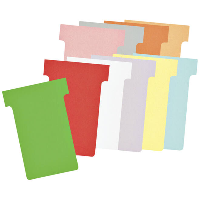 T-kaart Nobo nr.2 48mm rood 100 stuks