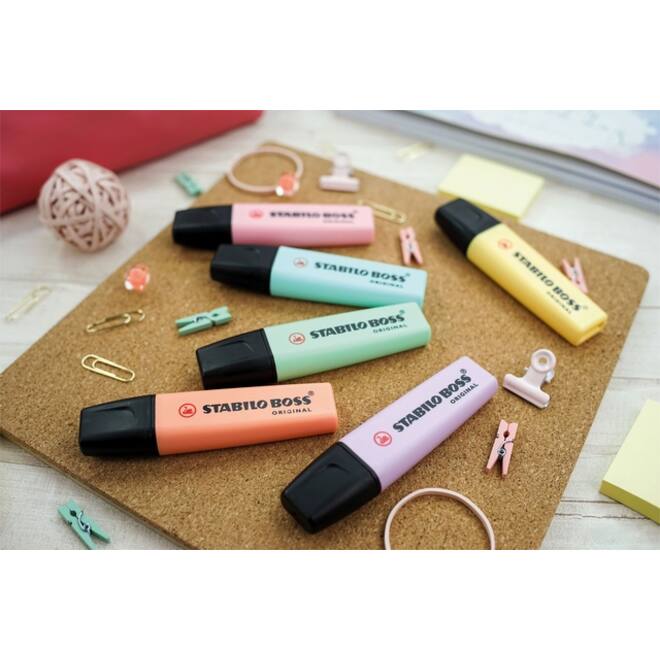 Markeerstift STABILO BOSS Original 70/15 assorti deskset à 15 stuks