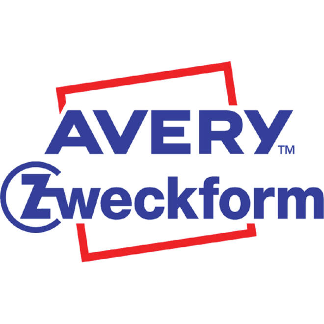 Badge Avery Zweckform J4785-20 80x50mm wit 200stuks