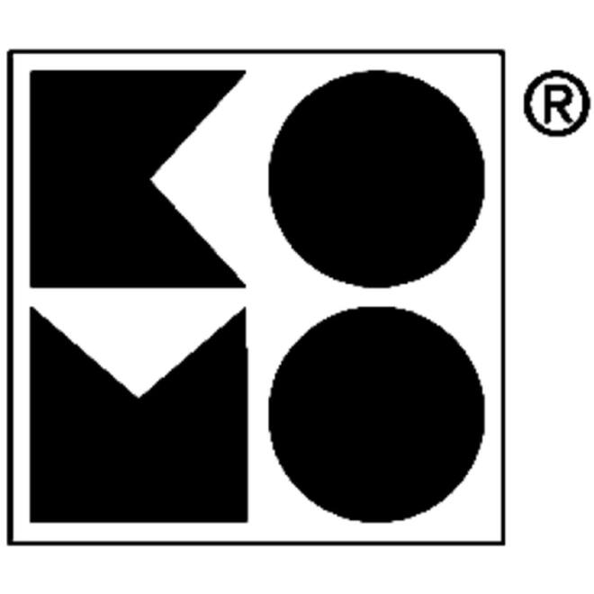 Vuilniszak Komo 60 liter met trekband zwart rol à 15 stuks