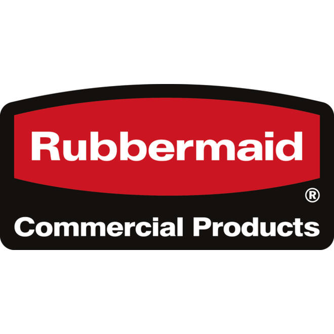 Serveerwagen Rubbermaid met 10cm zwenkwielen zwart