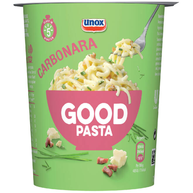 Good Pasta Unox spaghetti carbonara cup