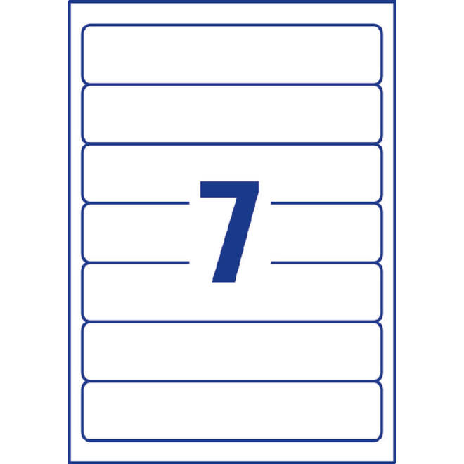 Rugetiket Avery Zweckform smal 38x192mm zelfklevend wit