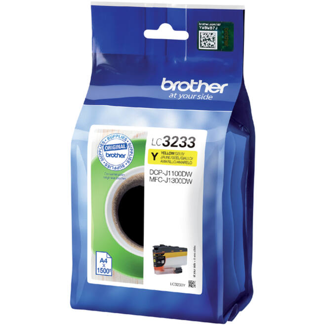 Inktcartridge Brother LC-3233Y geel