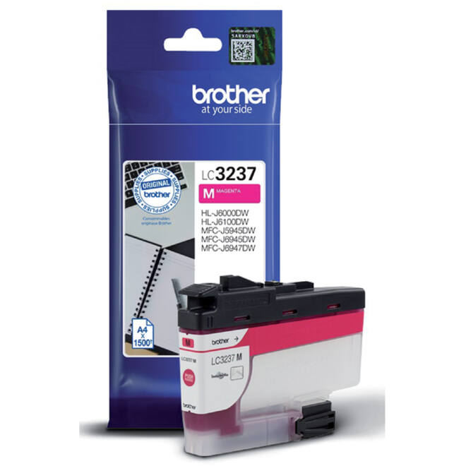 Inktcartridge Brother LC-3237M rood